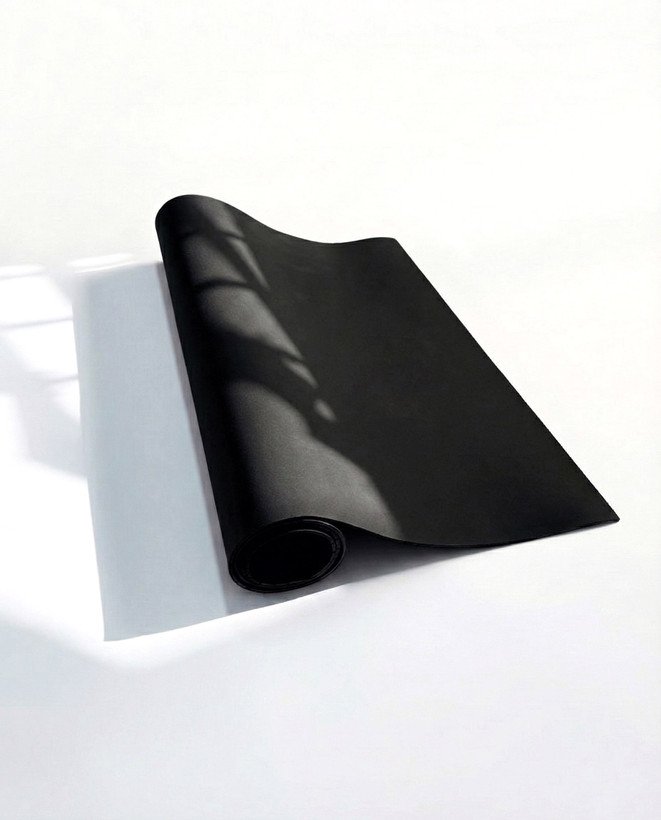 مت یوگا ساده مشکی به همراه کاور (دارای ایراد جزئی)