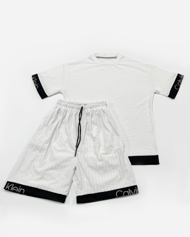 ست تیشرت و شلوارک مردانه calvin klein کد 0413